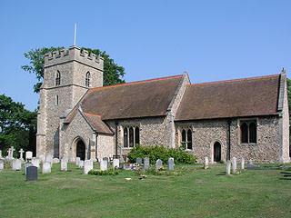 Little Abington in it's churchyard